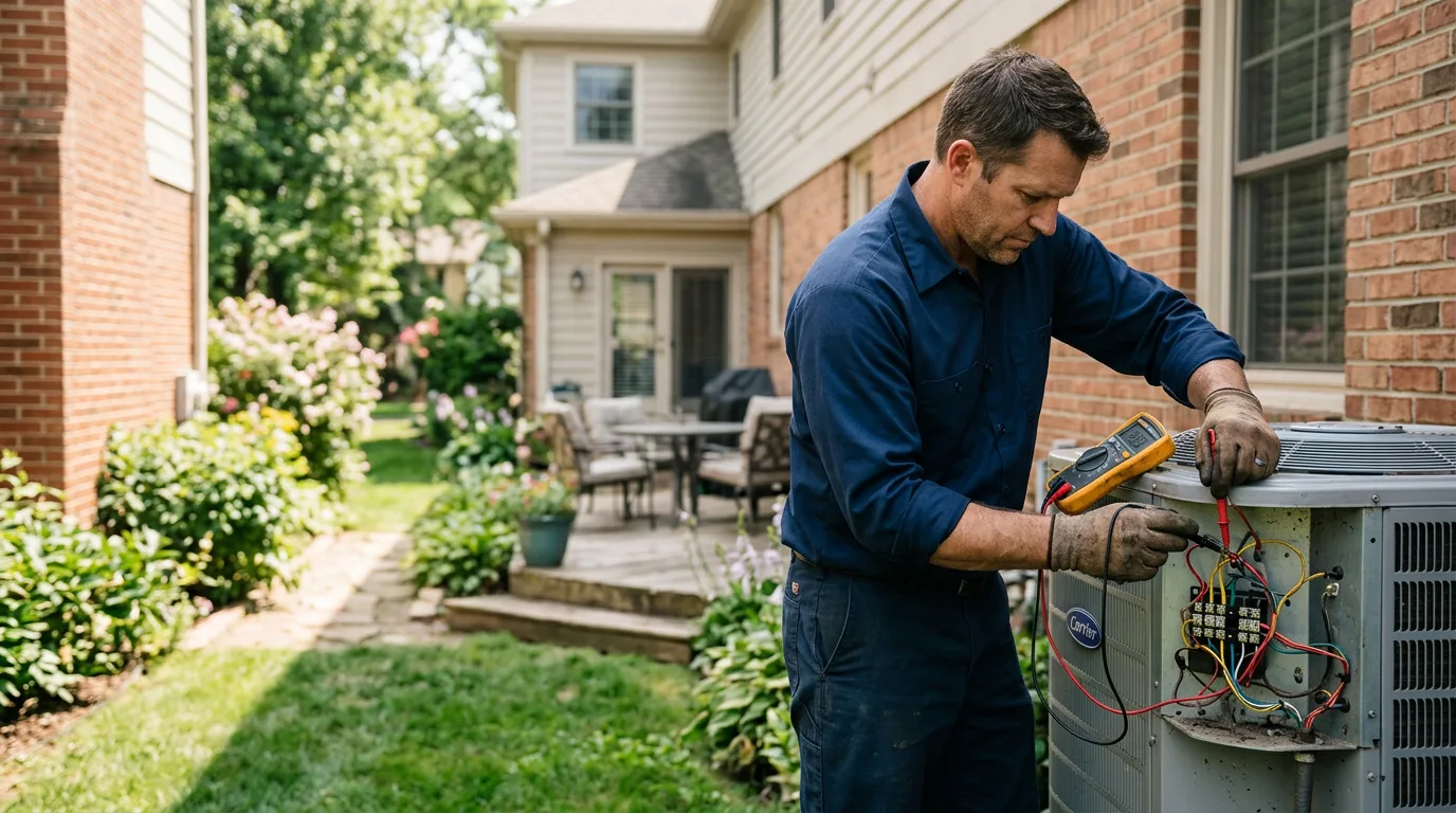 HVAC technician working near Elwood, KS